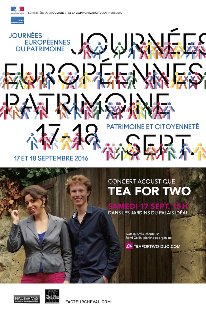 Le Tea for Two Duo au Palais Idéal du facteur Cheval pour les journées du patrimoine 2016